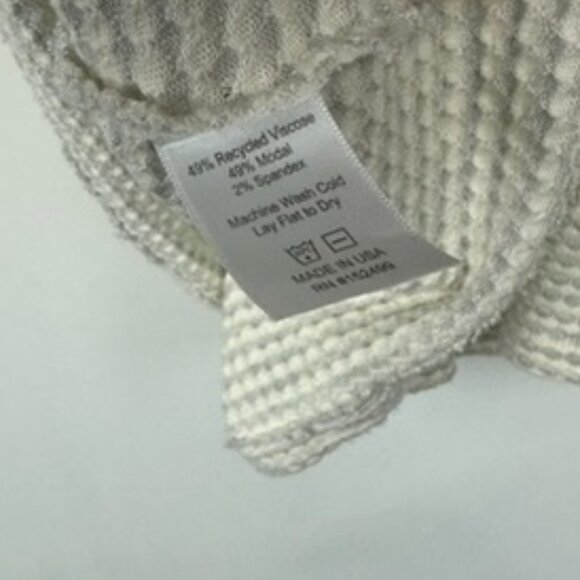 Amour Vert Square Neck Stretch Knir Textured Top Medium - Picture 3 of 4